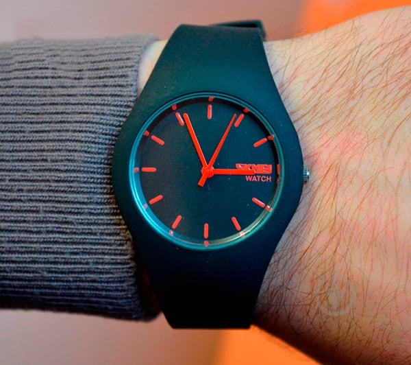 Наручные часы Rubber Black II 9068 Skmei - фото 10