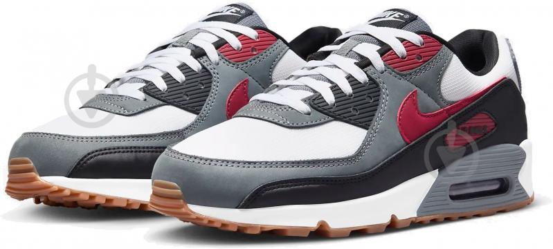 Кросівки чоловічі Nike AIR MAX 90 FB9658-100 р.42,5 чорно-біло-сірі - фото 3