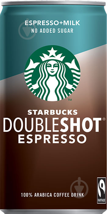 Енергетичний напій STARBUCKS кавовий Doubleshot Espresso без цукру 0,25 л - фото 2