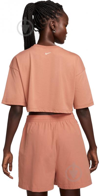 Футболка Nike NS CROP TEE GLS FZ4635-212 р.M коричневый - фото 2