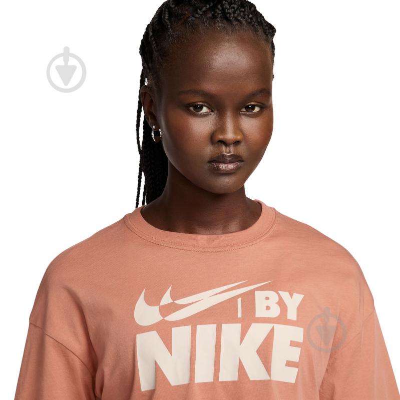 Футболка Nike NS CROP TEE GLS FZ4635-212 р.M коричневый - фото 3