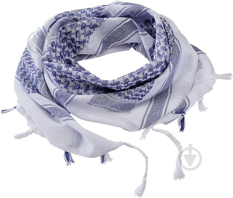 Шарф Brandit Арафатка тактическая синий с белым - фото 1