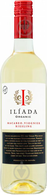 Вино ILIADA White Organic Do біле сухе 12,5% 0,75 л - фото 1