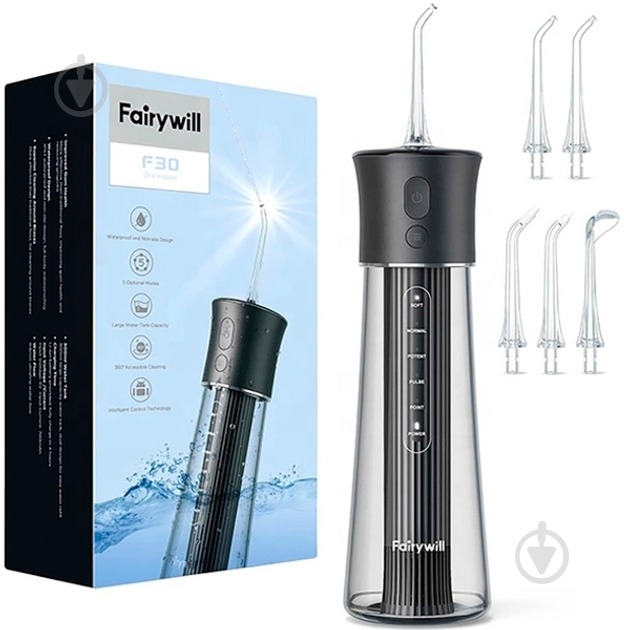 Іригатор Fairywill F30 black (F30B) - фото 2