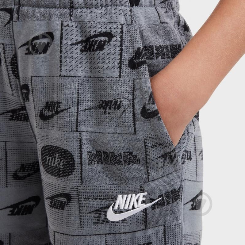 Шорти Nike K NS CLUB FT SHORT AOP FN8743-084 р. XS сірий - фото 6