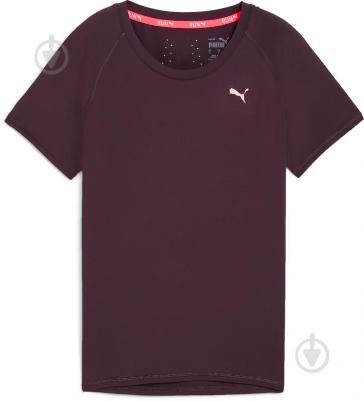 Футболка Puma RUN CLOUDSPUN SS TEE W 52496144 р.L бордовий - фото 1