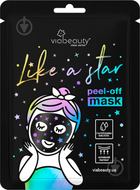 Маска для обличчя VIA Beauty Like A Star Peel-off Mask 10 г 1 шт. - фото 1