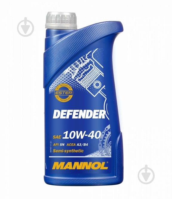 Моторное масло Mannol Defender 10W-40 1 л (16888) - фото 1