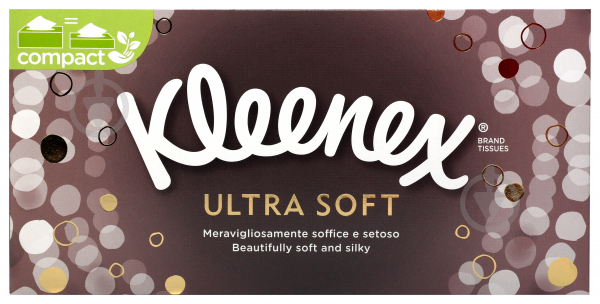 Серветки паперові у коробці Kleenex Ultra Soft 80 шт. - фото 1