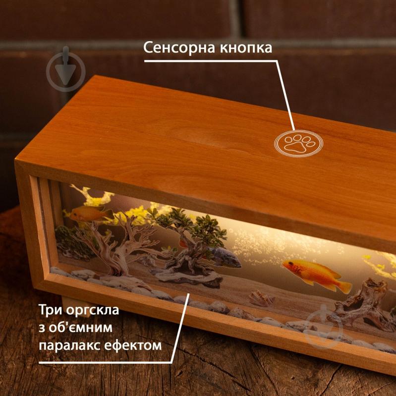 Декор-панорама Wood Posters Аквариум, лакированное дерево - фото 2