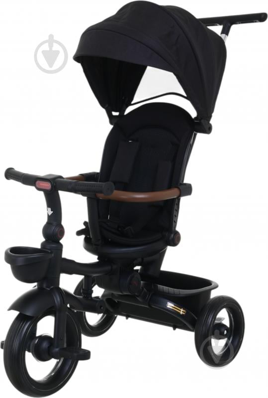 Велосипед дитячий MaxxPro kids триколісний з балдахіном чорний 2750009 - фото 1
