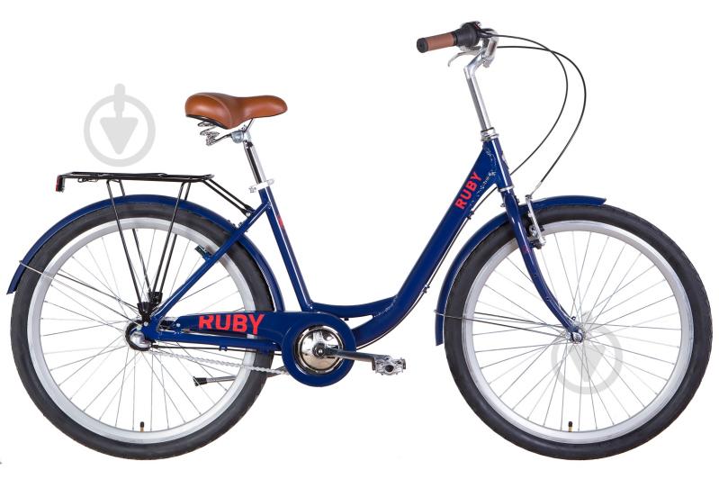 Велосипед Dorozhnik 26" 17"(43 см) RUBY OPS-D-26-208 синий - фото 1