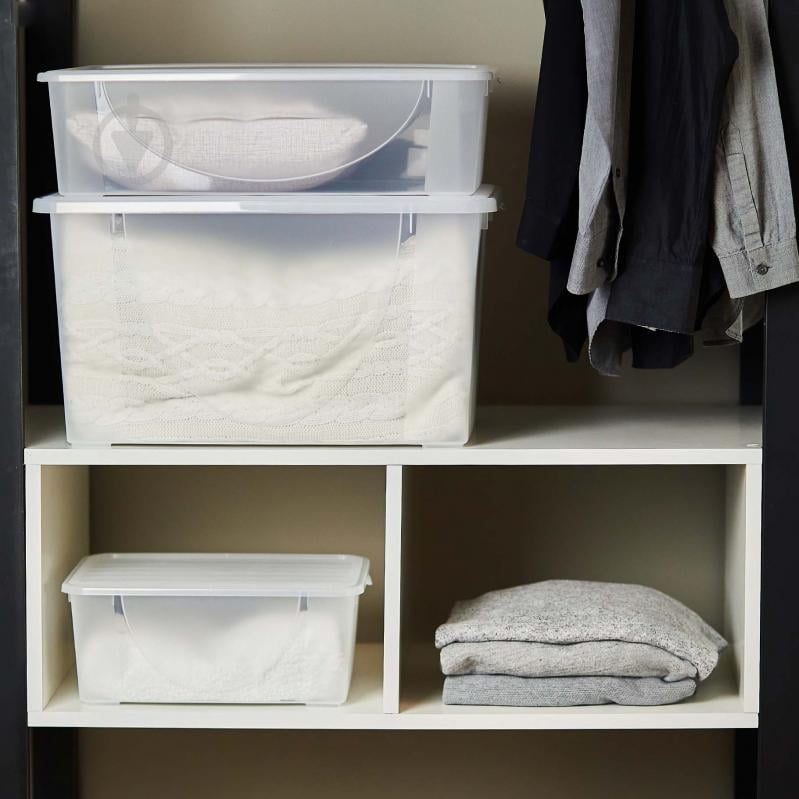 Контейнер для зберігання із кришкою Алеана 122044 40 л 300x370x565 мм - фото 3