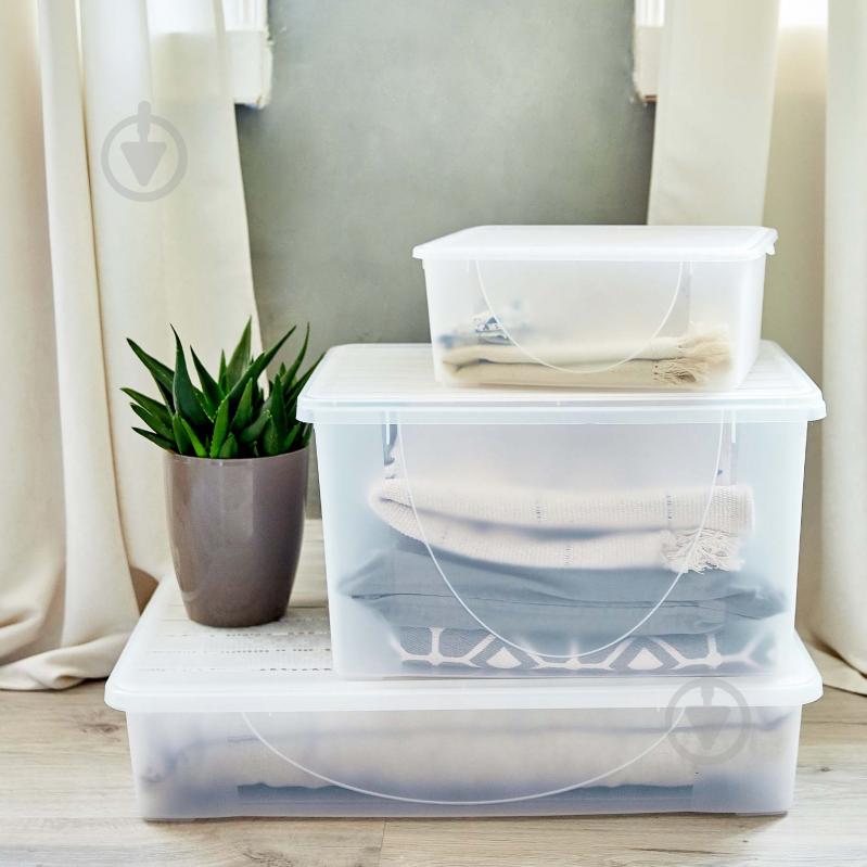 Контейнер для зберігання із кришкою Алеана 122044 40 л 300x370x565 мм - фото 2