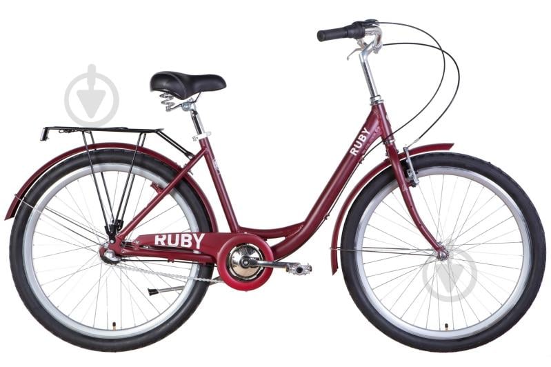 Велосипед Dorozhnik 26" 17"(43 см) RUBY OPS-D-26-209 красный - фото 1