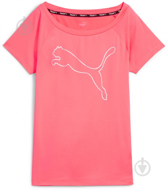 Футболка Puma TRAIN FAVORITE JERSEY CAT TEE 52242096 р.M розовый - фото 1