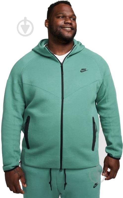 Джемпер Nike NK TCH FLC FZ R HOODIE FB7921-361 р.L зеленый - фото 10