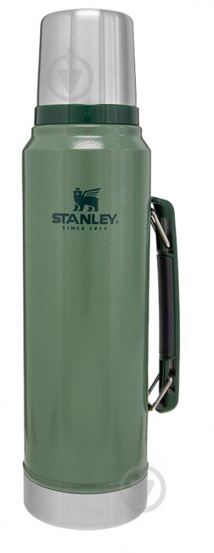 Термос Stanley Legendary Classic Hammertone Green 1 л - фото 1