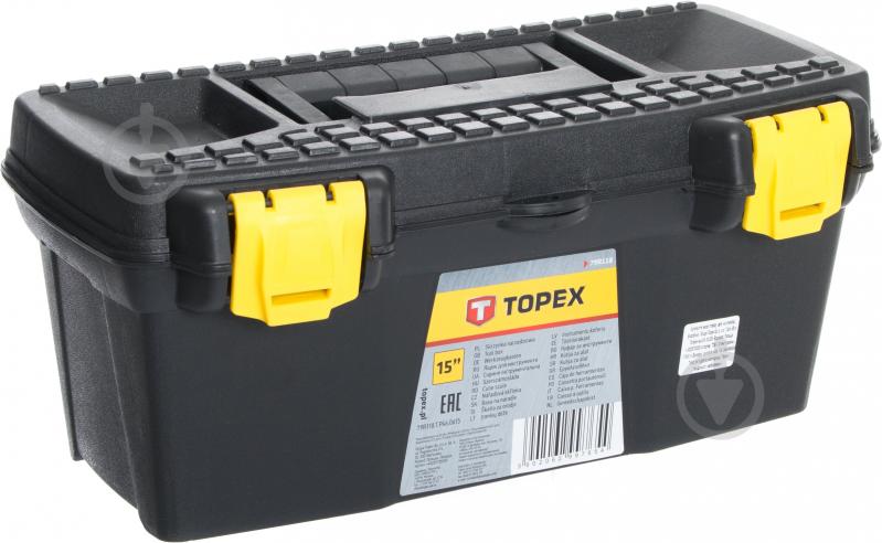 Ящик для ручного инструмента Topex 15" 79R118 - фото 1 Ящик для ручного инструмента Topex 15" 79R118 - фото 1
