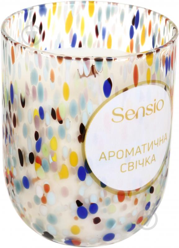 Свеча ароматическая Sensio Gift 8х10 см конфетти - фото 2