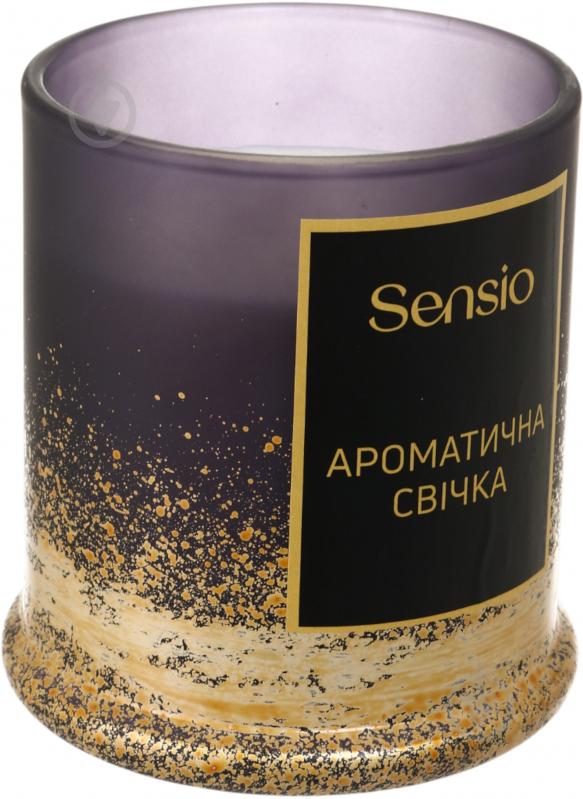 Свеча ароматическая Sensio Cotton Bloom 10х14 см серый - фото 3