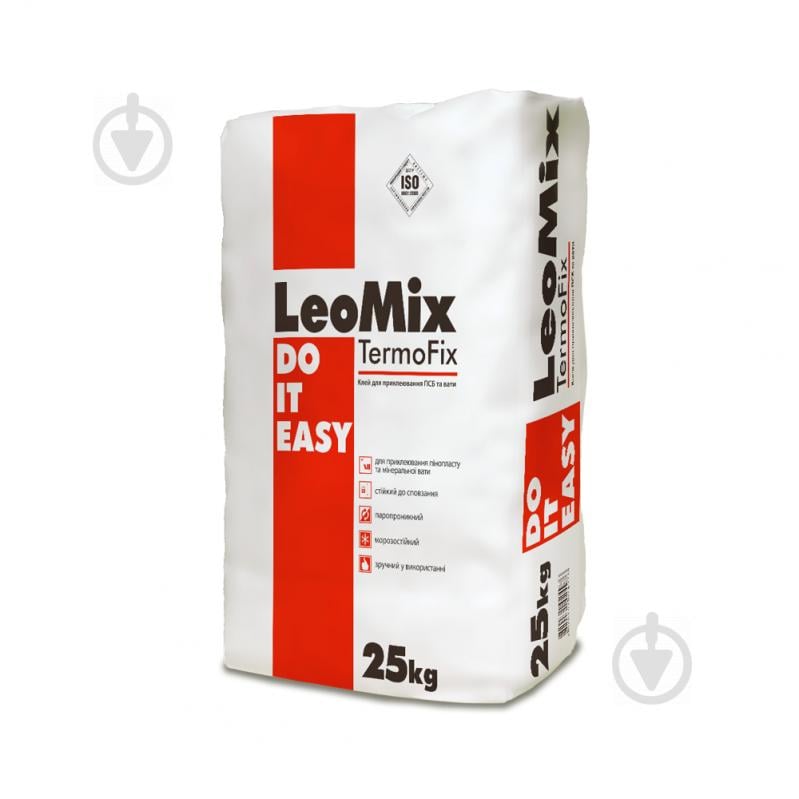 Клей для теплоізоляції LeoMix Termo Fix 25 кг - фото 1