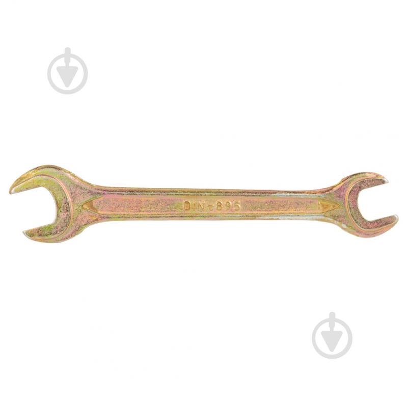 Ключ рожковый Sigma 10×12мм желтый цинк 6025121 - фото 3