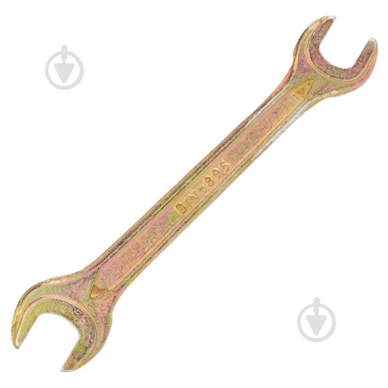 Ключ рожковый Sigma 10×12мм желтый цинк 6025121 - фото 4