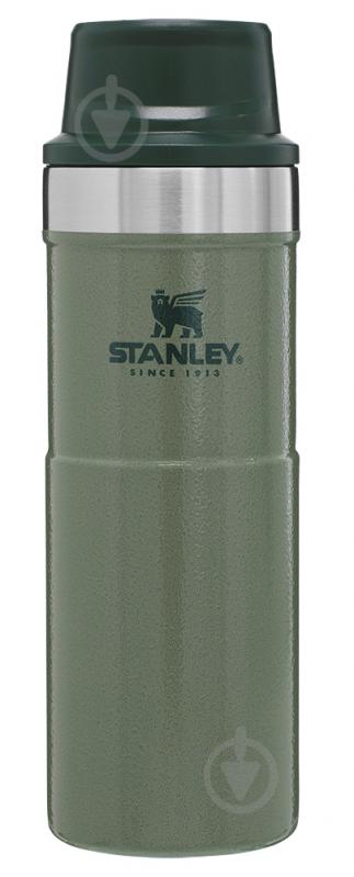 Термочашка Stanley Classic Trigger-action Hammertone Green 0.47 л - фото 1