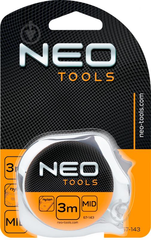 Рулетка NEO tools сталева стрiчка 67-143 3  м x 16  мм - фото 5