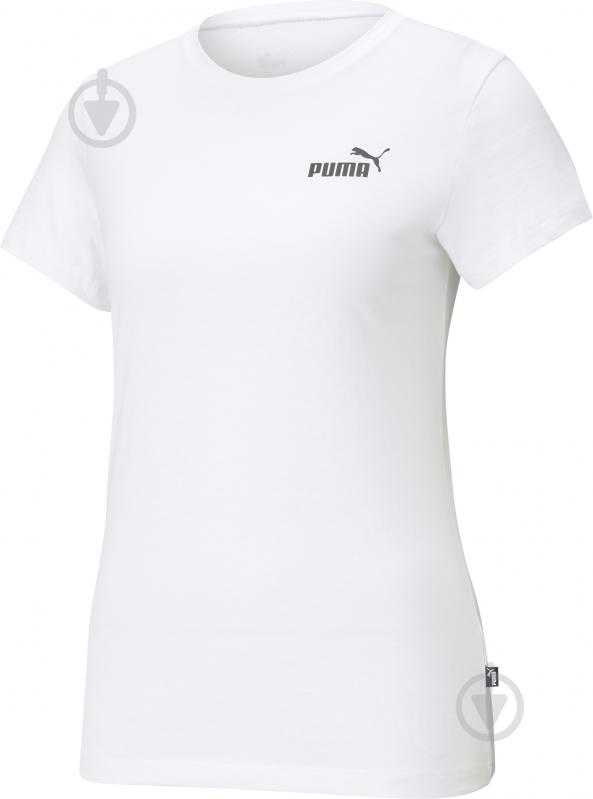 Футболка Puma ESS Small Logo Tee 58677602 р.S білий - фото 1