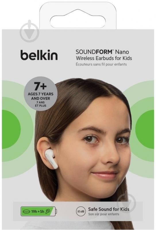 Наушники Belkin Soundform Nano True Wireless white (PAC003BTWH) - фото 7