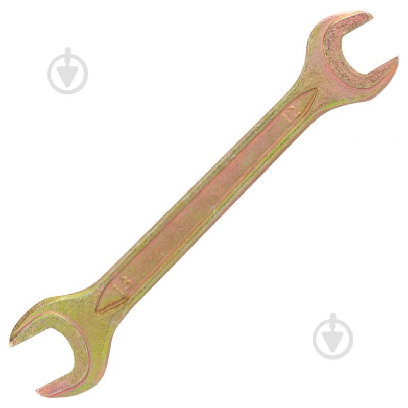 Ключ рожковый Sigma 12×13мм желтый цинк 6025131 - фото 2