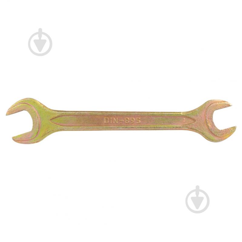 Ключ рожковый Sigma 12×13мм желтый цинк 6025131 - фото 3