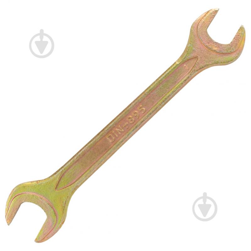 Ключ рожковый Sigma 12×13мм желтый цинк 6025131 - фото 4