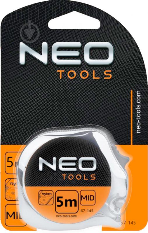 Рулетка NEO tools сталева стрiчка 67-145 5  м x 19  мм - фото 4