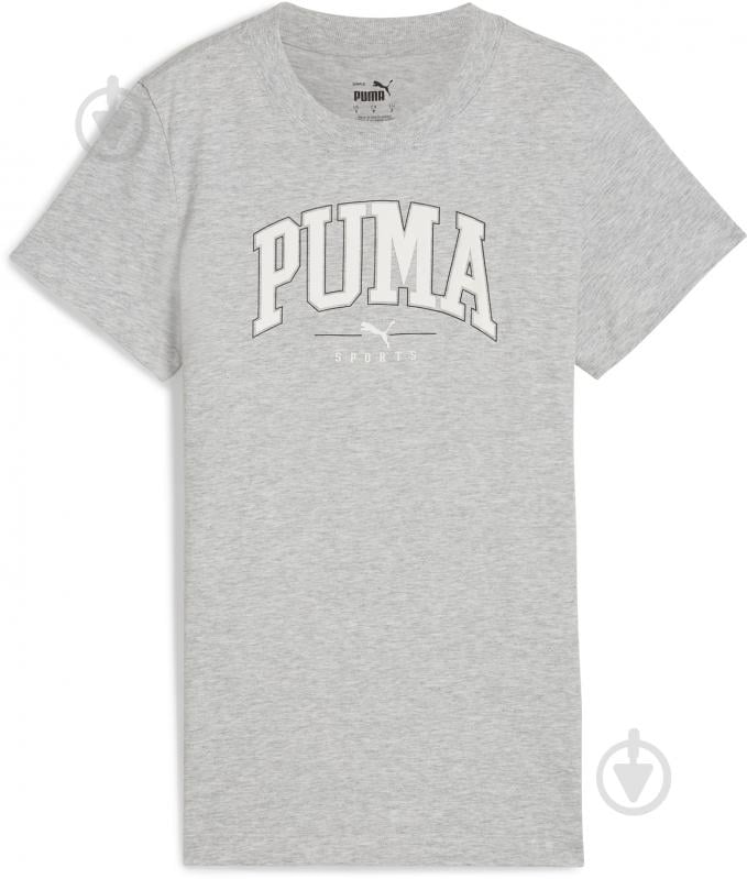 Футболка Puma PUMA SQUAD GRAPHIC TEE 68153704 р.S сірий - фото 1