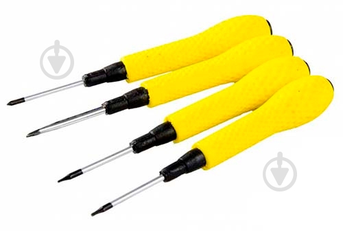 Набор отверток MasterTool 4 шт точные (T5/T6/PH00/Spanner) 40-0190 - фото 1 Набор отверток MasterTool 4 шт точные (T5/T6/PH00/Spanner) 40-0190 - фото 1