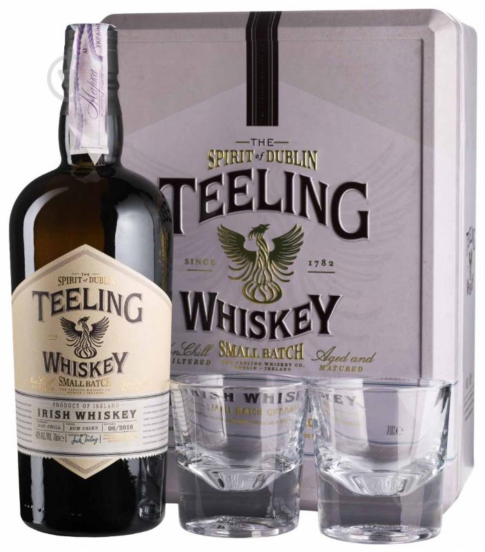 Віскі Teeling Small Batch + 2 бокали 46% подарункова коробка 0,7 л - фото 1