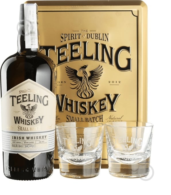Віскі Teeling Small Batch + 2 бокали 46% подарункова коробка 0,7 л - фото 1 Віскі Teeling Small Batch + 2 бокали 46% подарункова коробка 0,7 л - фото 1