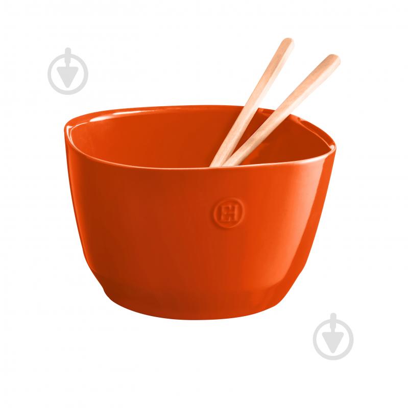 Салатник Emile Henry Tableware 3,5 л помаранчевий (766594) - фото 2