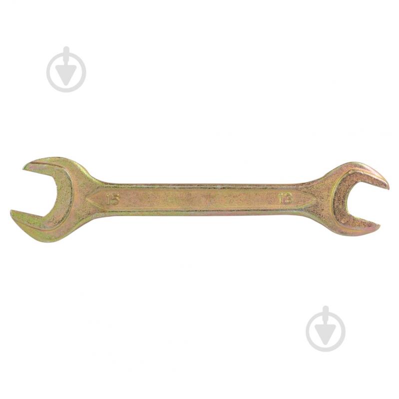 Ключ рожковый Sigma 13×15мм желтый цинк 6025151 - фото 1