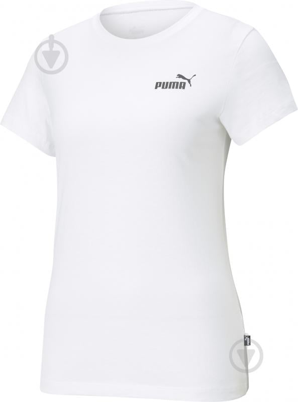 Футболка Puma ESS Small Logo Tee 58677602 р.XL белый - фото 1