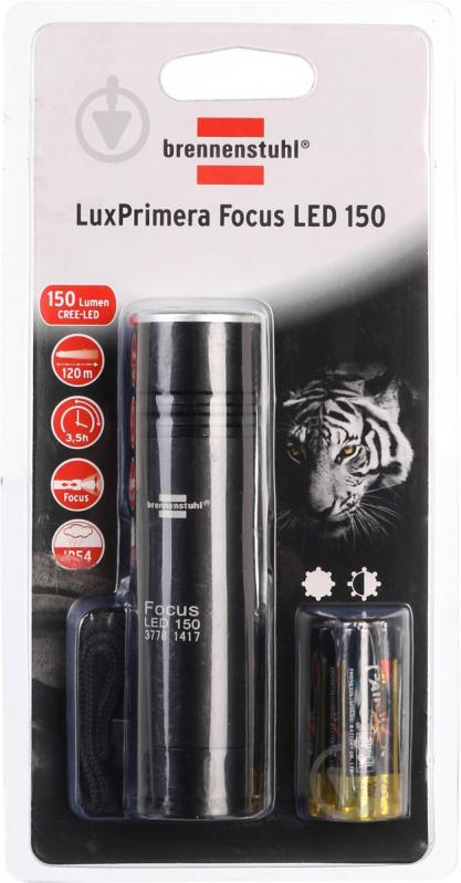 Фонарик Brennenstuhl Lux Focus 150 LED черный - фото 3