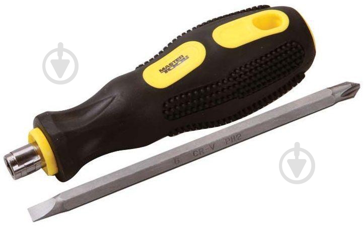 Отвертка MasterTool 2-В-1 насадка 150 мм РН2/SL6 40-0141 - фото 1 Отвертка MasterTool 2-В-1 насадка 150 мм РН2/SL6 40-0141 - фото 1