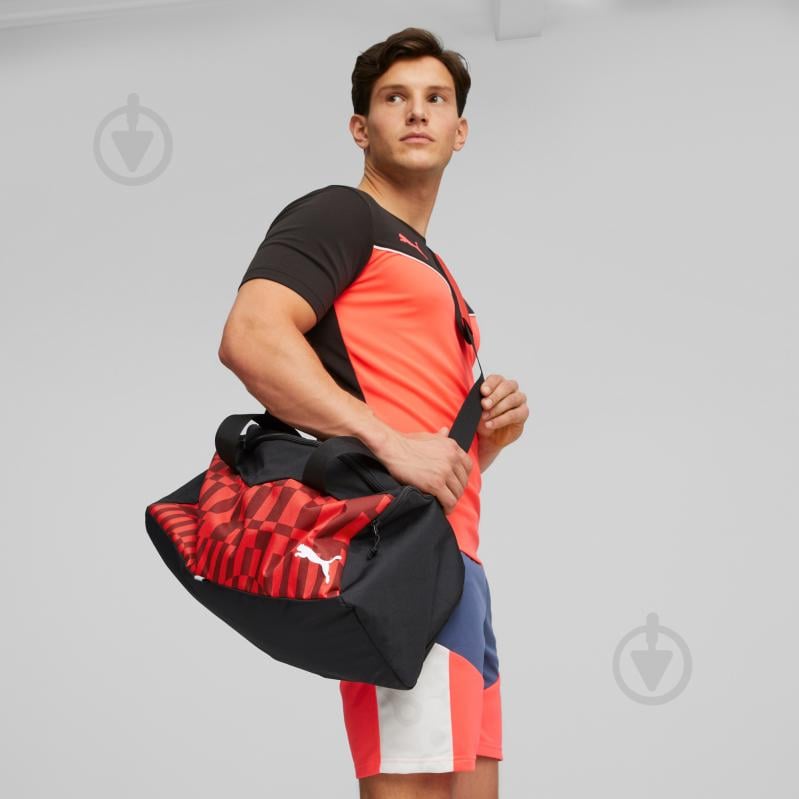 Спортивна сумка Puma INDIVIDUALRISE SMALL BAG RED- B 07991201 26 л чорний із червоним - фото 4