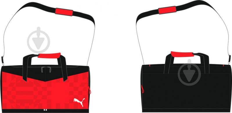 Спортивна сумка Puma INDIVIDUALRISE SMALL BAG RED- B 07991201 26 л чорний із червоним - фото 6