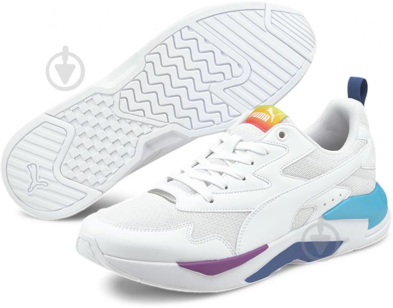 Кроссовки женские демисезонные Puma X-Ray Lite Rainbow 36886302 р.35,5 белые - фото 2