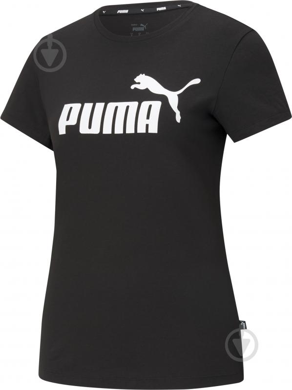 Футболка Puma ESS LOGO TEE 58677401 р.XL черный - фото 1