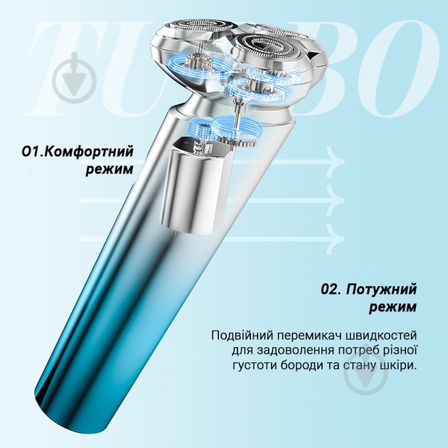 Электробритва Inspire LS901 IPX7 800mAh - фото 4